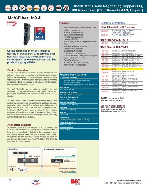 IMC Networks Catalogue 2011 - 3 EDGE GmbH