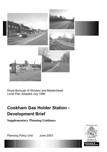 Cookham Gas Holder Station - The Royal Borough of Windsor and ...