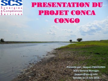 PRESENTATION DU PROJET CONCA CONGO - EMRC