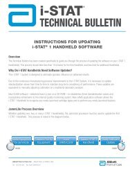 Instructions For Updating i-STAT 1 Handheld Software