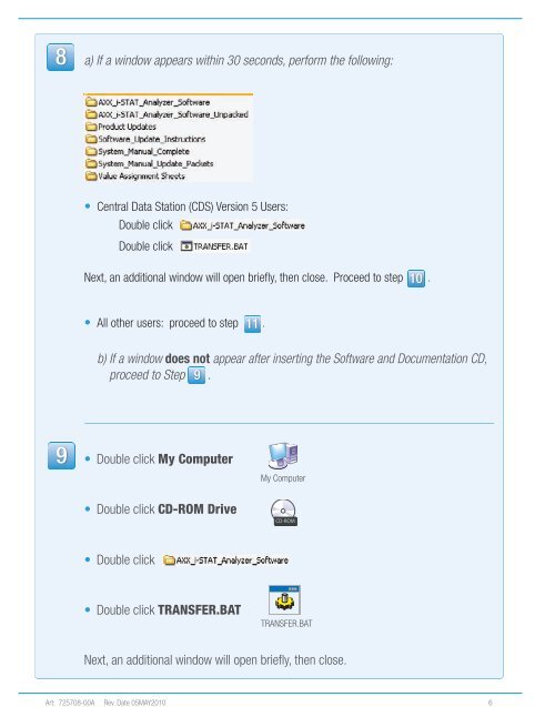 Instructions For Updating i-STAT 1 Handheld Software