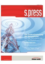 Die Funknetzplanung der Swissphone: Von der Simulation bis zur ...