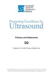 Guidelines for the Mid Trimester Obstetric Scan - Australasian ...