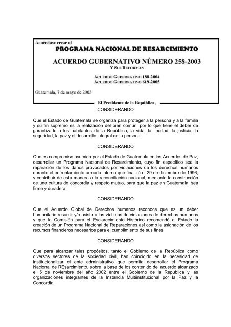 Acuerdo gubernativo
