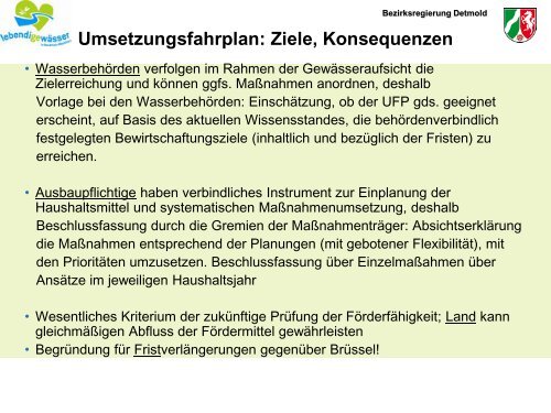 Vortrag Birgit Rehsies: Aktuelle Informationen - Weser NRW