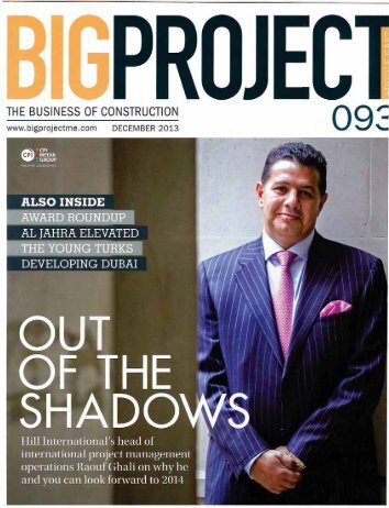 Big Project Magazine Interview with Raouf Ghali - Hill International
