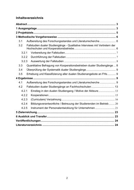 Analyse und Systematisierung dualer StudiengÃƒÂ¤nge an ... - BiBB