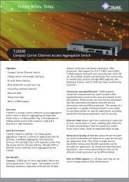 View product brochure - Tejas Networks