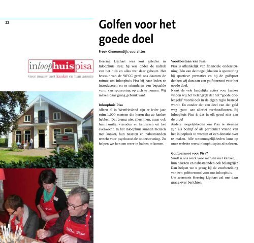 nummer 86 juni 2011 Clubblad van de Westfriese Golfclub