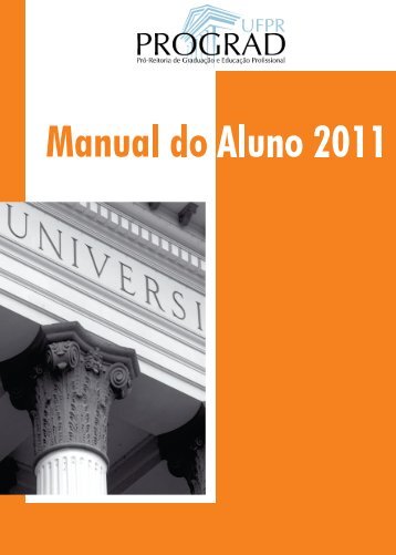 manual do aluno 2011 - versÃ£o 24-01 - UFPR Litoral - Universidade ...