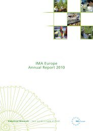 IMA Europe Annual Report 2010