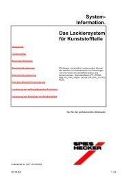 System - Spies Hecker Schweiz