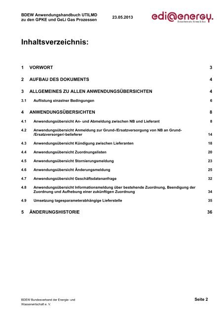 UTILMD AHB GPKE GeLi Gas 5.0 Konsolidierte ... - Edi-energy.de