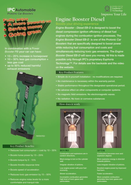 Engine Booster Diesel 10-11 lr - EUPHORIA TECHNOLOGY