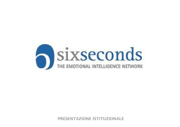 PRESENTAZIONE ISTITUZIONALE - Six Seconds Italia