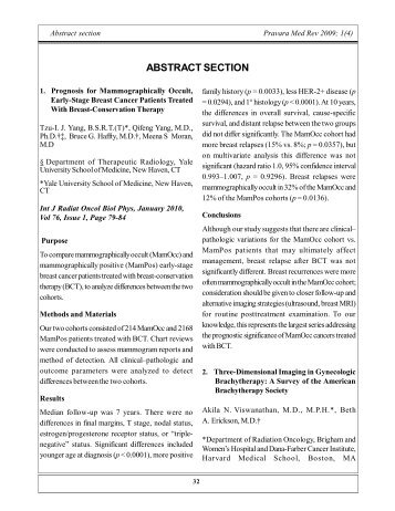 ABSTRACT SECTION - Pravara Institute of Medical Sciences
