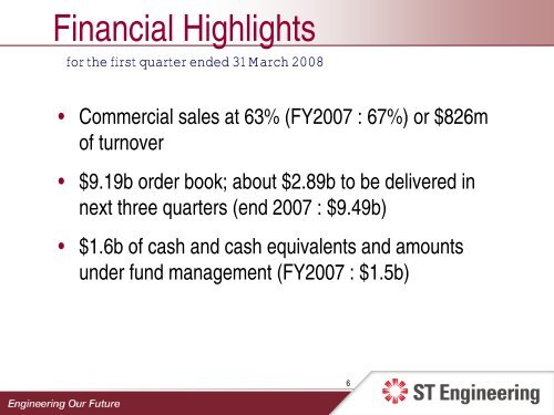 Presentation Slides - Singapore Technologies Engineering