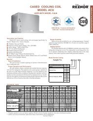 CASED COOLING COIL MODEL ACU - Agencespl.com