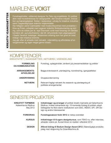 MARLENE VOIGT - Til VoigtCPH.dk