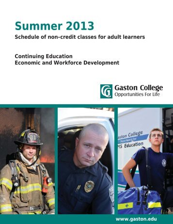 Summer 2013 - Gaston College