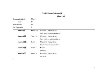 Plani i AftÃ«sim Teknologjik Klasa e VI - Media Print