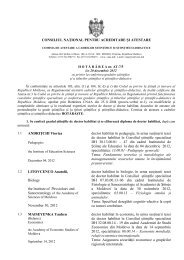 Hotărârea cu privire la conferirea gradelor ştiinţifice şi a titlurilor ...