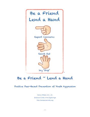 Be a Friend ~ Lend a Hand - Embrace Civility