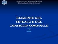 elezione del sindaco e del consiglio comunale - Ministero Dell'Interno