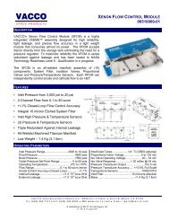 09510000-01 Xenon Flow Control Module Rev B - VACCO