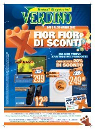 DAL 3 AL 31 MARZO 2012 - Verdino Grandi Magazzini