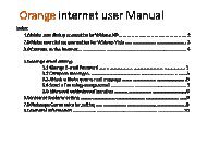 Internet dial up service user manual - Orange Jordan