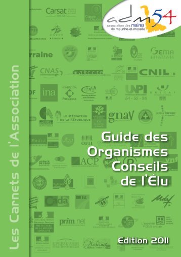 Guide des Organismes Conseils de l'Ã©lu - Association des maires