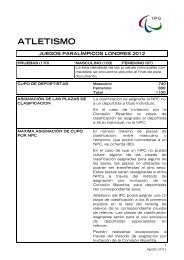 Descarga Criterios de Clasificacion IPC Atletismo - ComitÃ© ...
