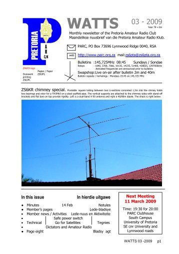 Display - Pretoria Amateur Radio Club