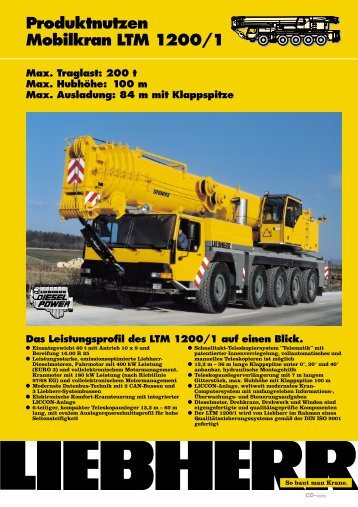 Produktnutzen Mobilkran LTM 1200/1