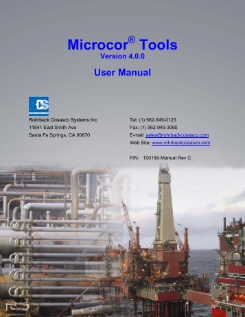 Microcor Tools - Rohrback Cosasco Systems