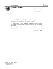 Letter to the UN Accepting UNSC Resolution 1441 - Iraq Watch