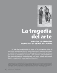 La tragedia del arte. Entrevista a profesionales ... - Revista Docencia