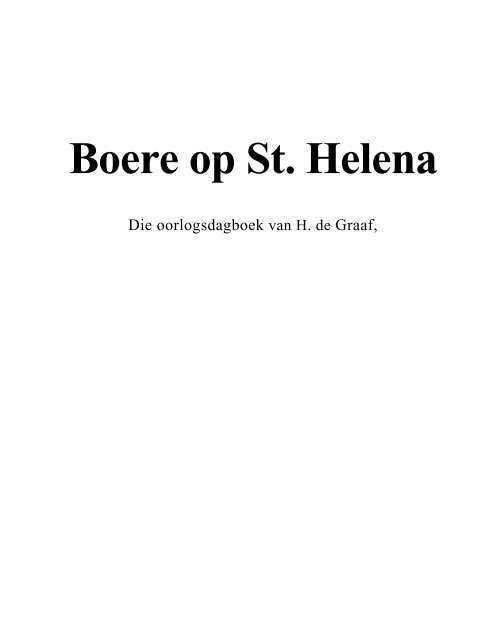Boere op St. Helena - CDbooks - R - Us