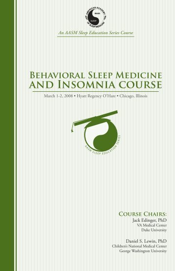 and Insomnia course - American Academy of Sleep Medicine