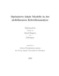 Optimierte lokale Modelle in der nichtlinearen Zeitreihenanalyse