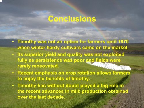 Timothy â the saviour of Icelandic agriculture?