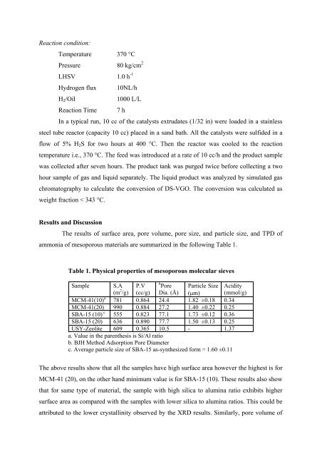 preparation of mesoporous molecular sieve based hydrocracking