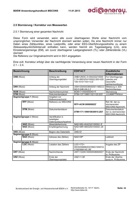 MSCONS AHB 2.2 Konsolidierte Lesefassung mit ... - Edi-energy.de