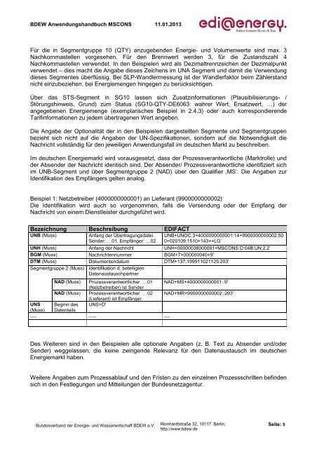 MSCONS AHB 2.2 Konsolidierte Lesefassung mit ... - Edi-energy.de