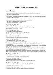 HNKKJ - Jahresprogramm 2012 Ausstellungen - Waldkirchen