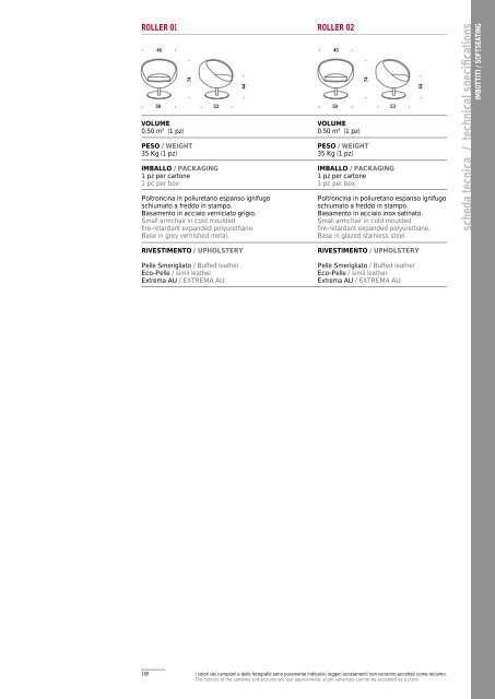 scheda tecnica / technical specifi cations