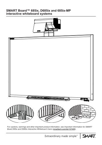 SMART Board 686ix, D685ix and 685ix-MP interactive whiteboard ...