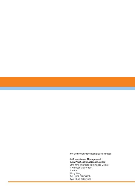 ING (L) RENTA FUND - Fundsupermart.com