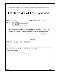 Certificate of Compliance - Otto